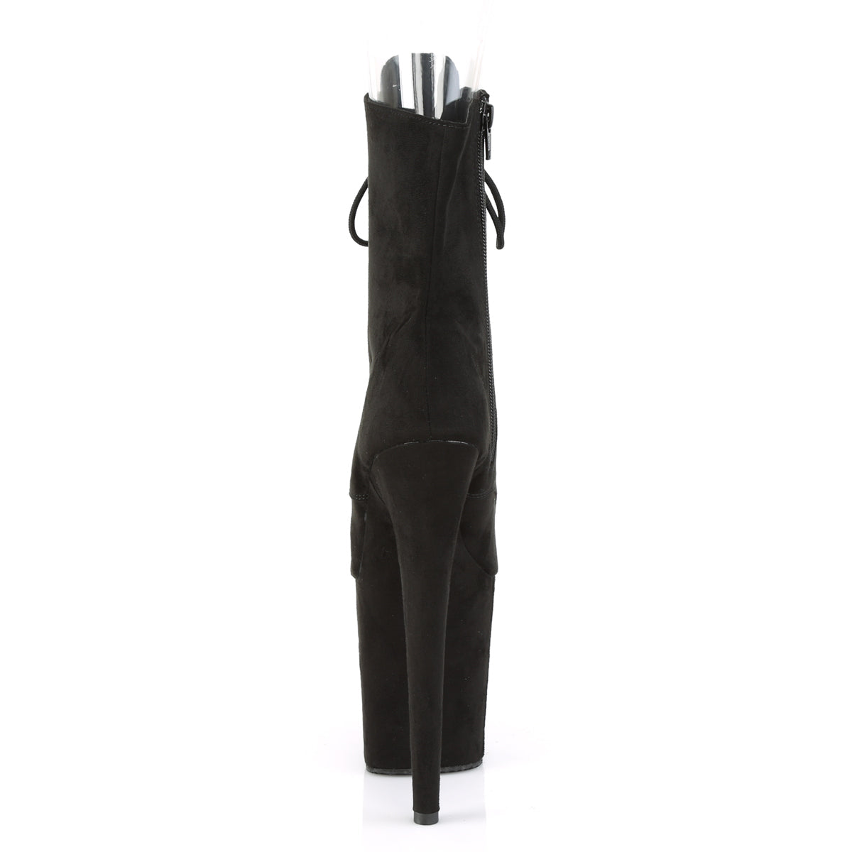 FLAMINGO-1021FS Pleaser Black 8 Inch Pole Dance Ankle Boots