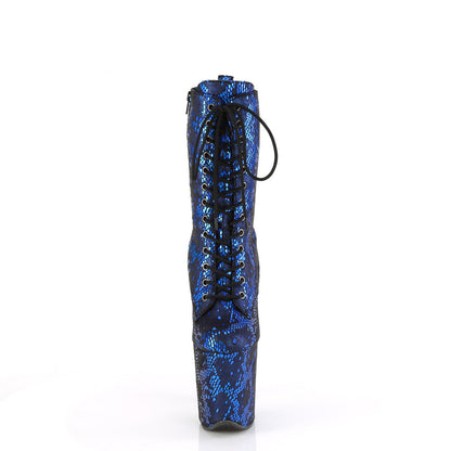 FLAMINGO-1040SPF Pleaser Purple 8 Inch Pole Dance Ankle Boots