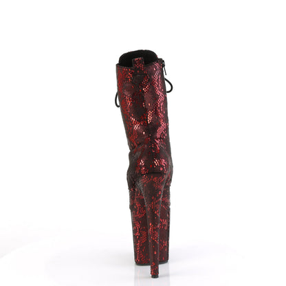 FLAMINGO-1040SPF Pleaser Red 8 Inch Exotic Dancing Ankle Boots