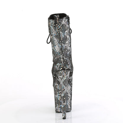 FLAMINGO-1040SPF Pleaser Silver 8 Inch Pole Dance Ankle Boots