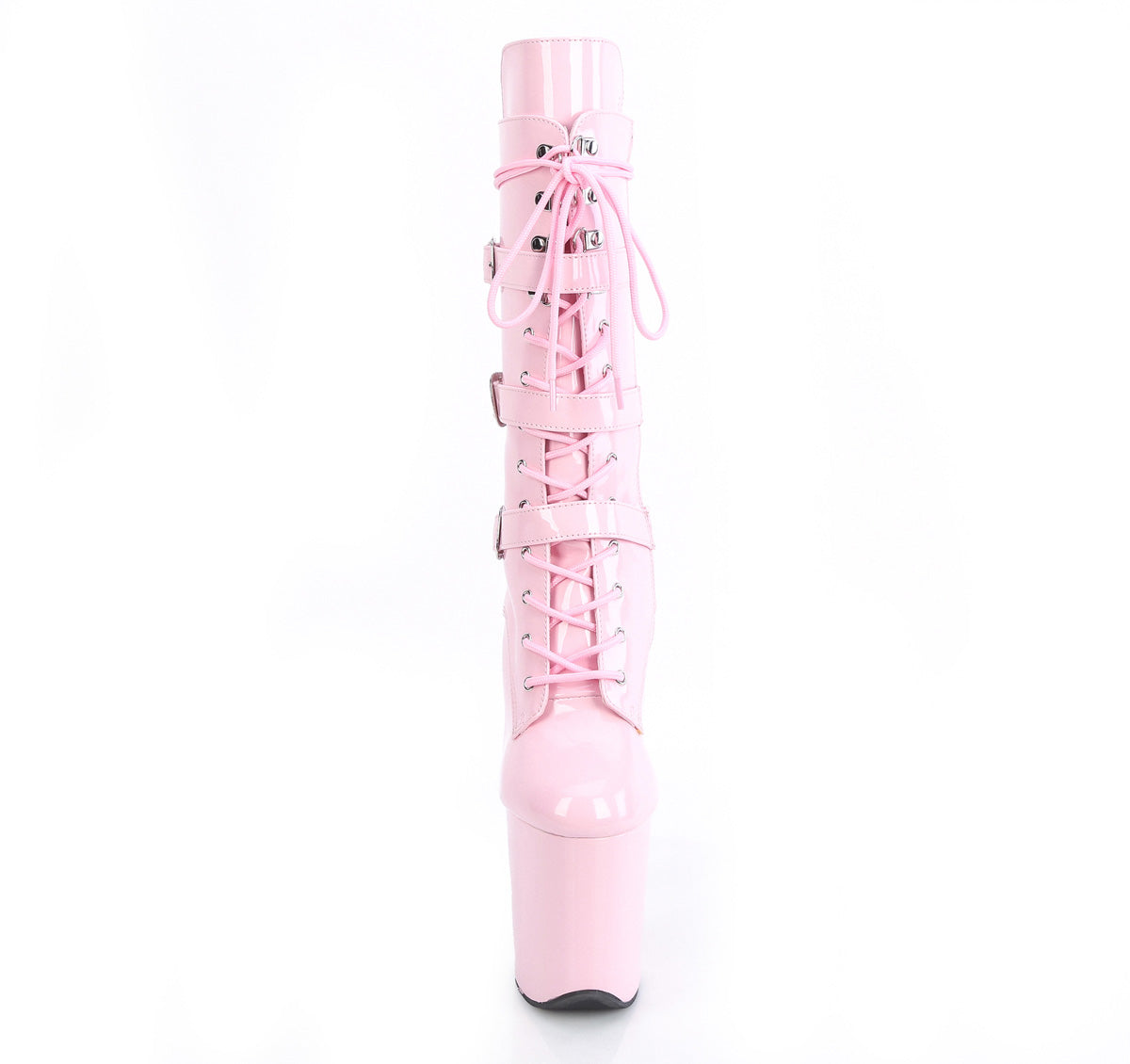 FLAMINGO-1053 Pleaser Baby Pink 8 Inch Exotic Dancer Ankle Boots