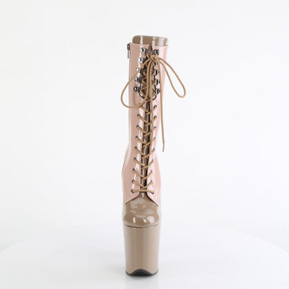 FLAMINGO-1054DC Pleaser Dusty Pink 8 Inch Strippers Ankle Boots