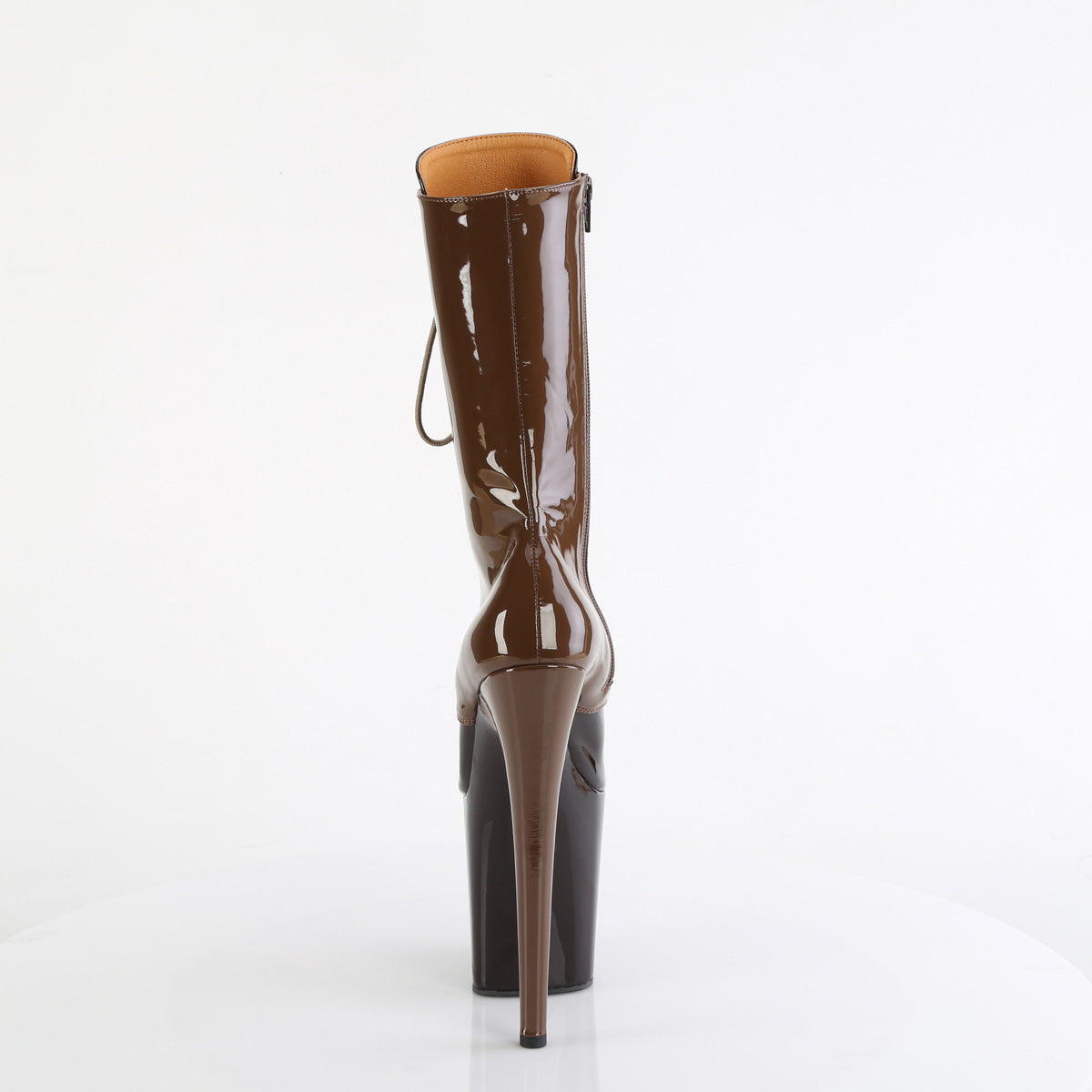 FLAMINGO-1054DC Pleaser Mocha 8 Inch Exotic Dancing Ankle Boots