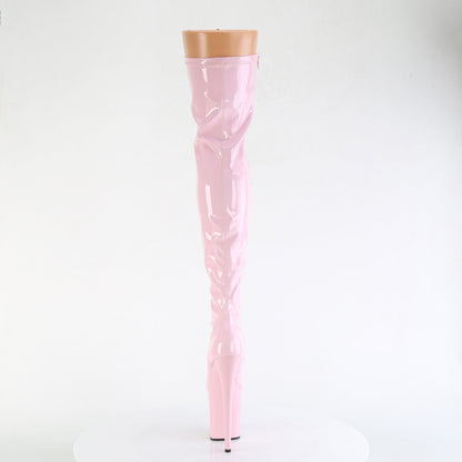 FLAMINGO-3000 Pleaser Baby Pink 8 Inch Pole Dancing Thigh High boots