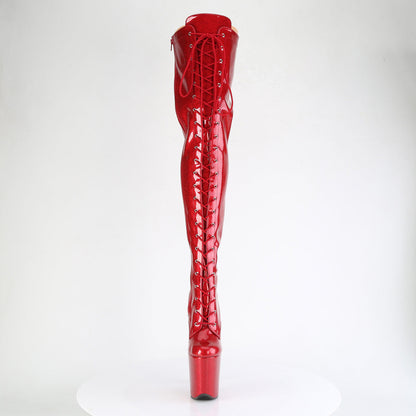 FLAMINGO-3020GP Pleaser Red Exotic Dancing Thigh High boots