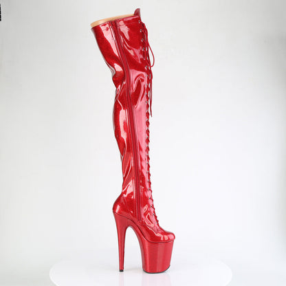 FLAMINGO-3020GP Pleaser Red Exotic Dancing Thigh High boots