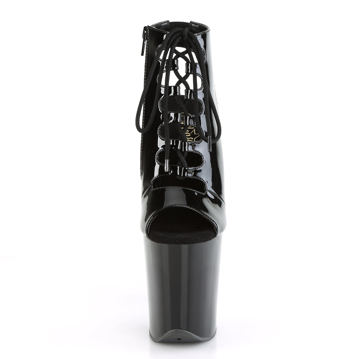 FLAMINGO-800-20 Pleaser Black 8 Inch Strippers Platform Shoes