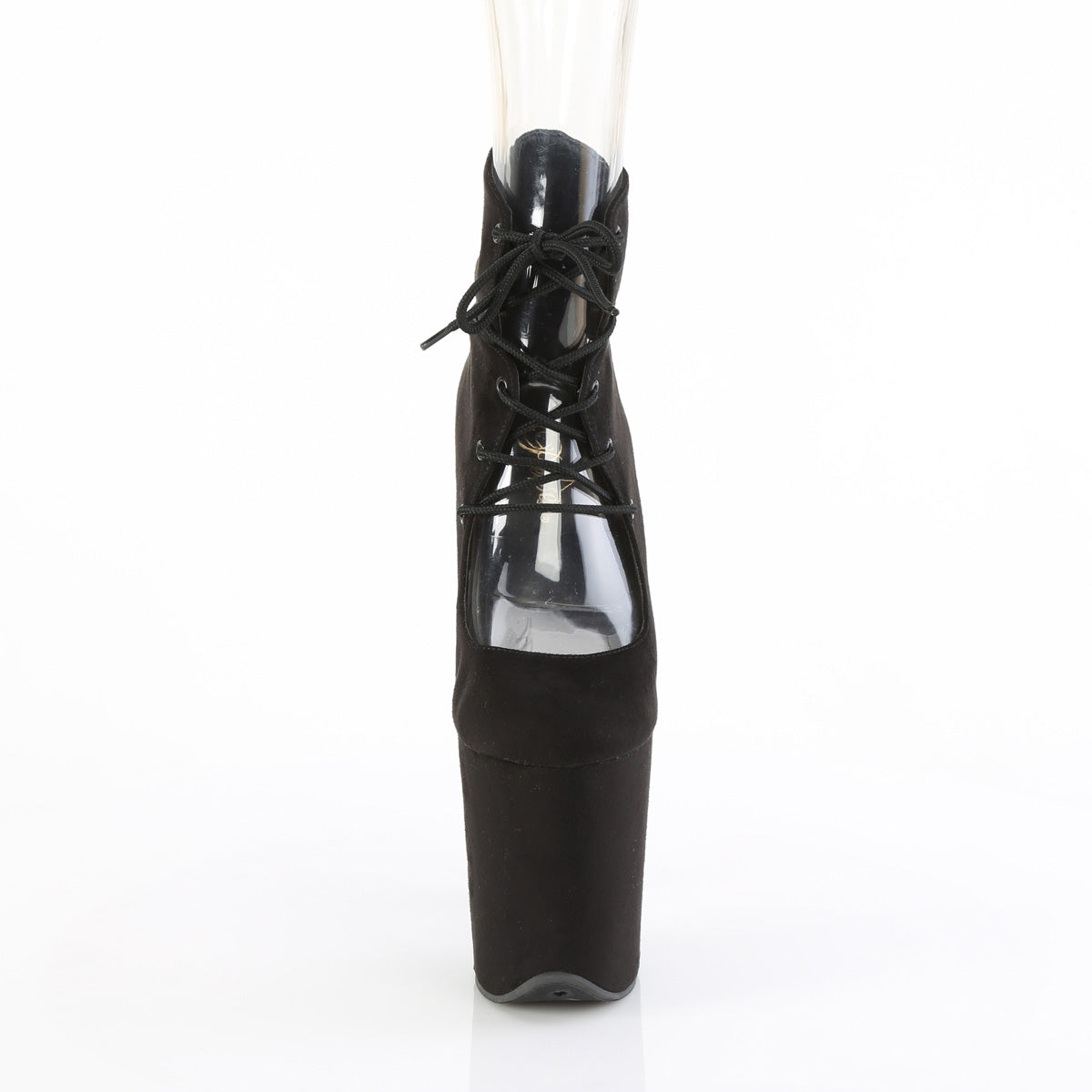 FLAMINGO-800-22 Pleaser Black 8 Inch Pole Heels Platform Shoes