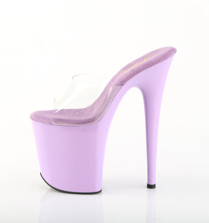 FLAMINGO-801 Pleaser Lavender 8 Inch Pole Dance Platform Shoes