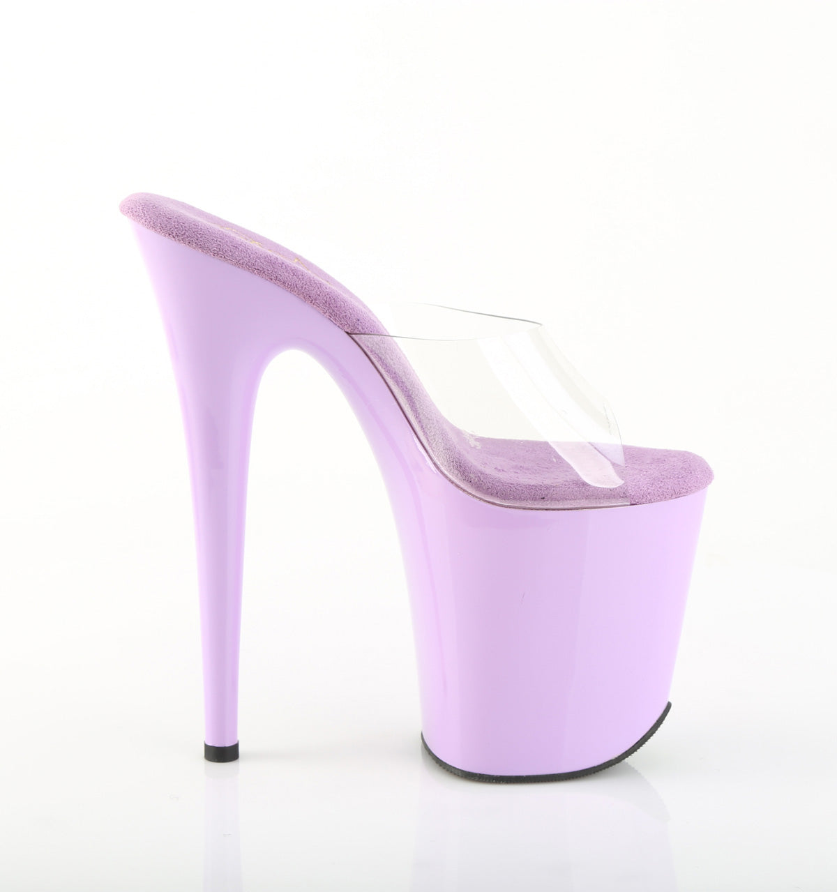 FLAMINGO-801 Pleaser Clear/Lavender Sexy Platform Shoes (Pole Dancing Heels)