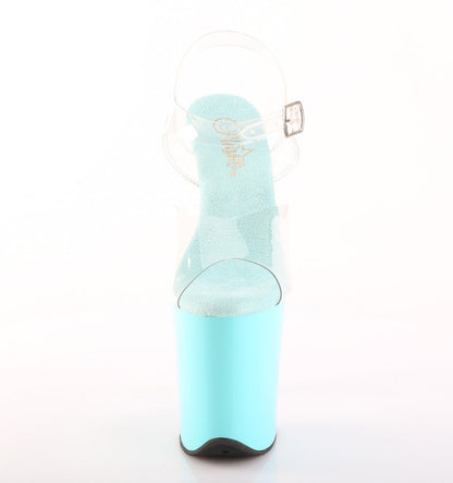 FLAMINGO-808 Pleaser Aqua 8 Inch Exotic Dancer Platform Shoes