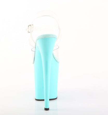 FLAMINGO-808 Pleaser Aqua 8 Inch Exotic Dancer Platform Shoes