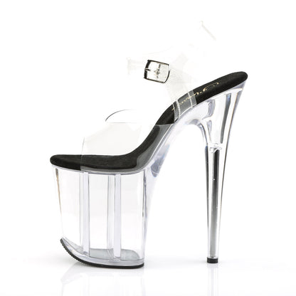 FLAMINGO-808 Pleaser 8" Heel Clear Pole Dancing Platforms High Heels