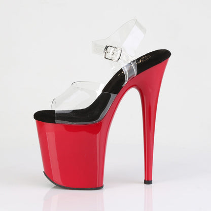 FLAMINGO-808 Pleaser Black 8 Inch Pole Dancing Platform Shoes