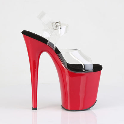 FLAMINGO-808 Pleaser Black 8 Inch Pole Dancing Platform Shoes