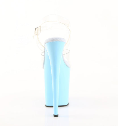 FLAMINGO-808 Pleaser Baby Blue 8 Inch Pole Dancer Platform Shoes