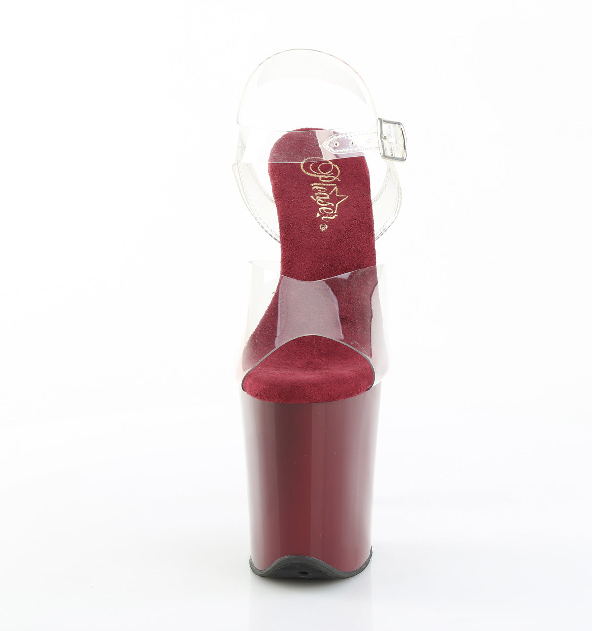 FLAMINGO-808 Pleaser Burgundy 8 Inch Pole Dance Platform Shoes