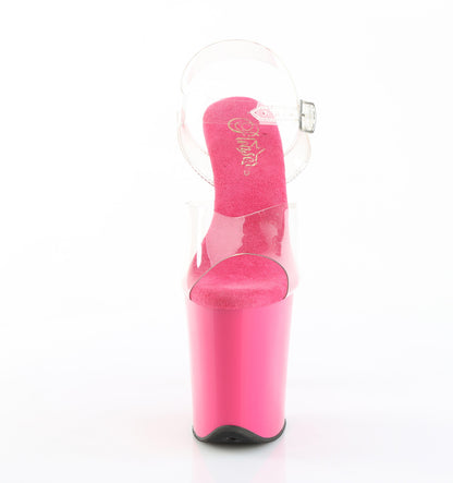 FLAMINGO-808 Pleaser H. Pink 8 Inch Exotic Dance Platform Shoes