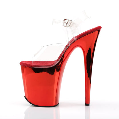FLAMINGO-808 Pleaser Red 8 Inch Exotic Dancing Platform Shoes