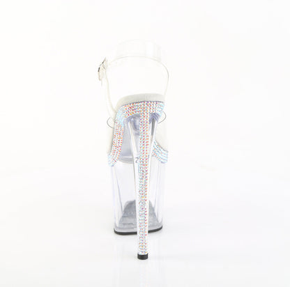 FLAMINGO-808MLS Pleaser Clear 8 Inch Strippers Platform Shoes