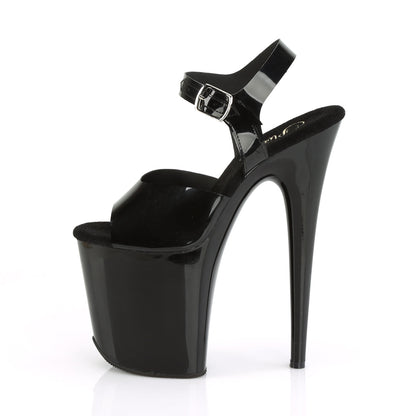 FLAMINGO-808N Pleaser 8" Heel Black Pole Dancing Platforms-Pleaser- Sexy Shoes Pole Dance Heels