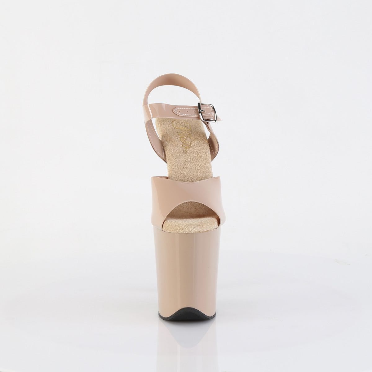 Pleaser FLAMINGO-808N Cream (Jelly-Like) / Cream Platform Sandals - 8 Inch Heels
