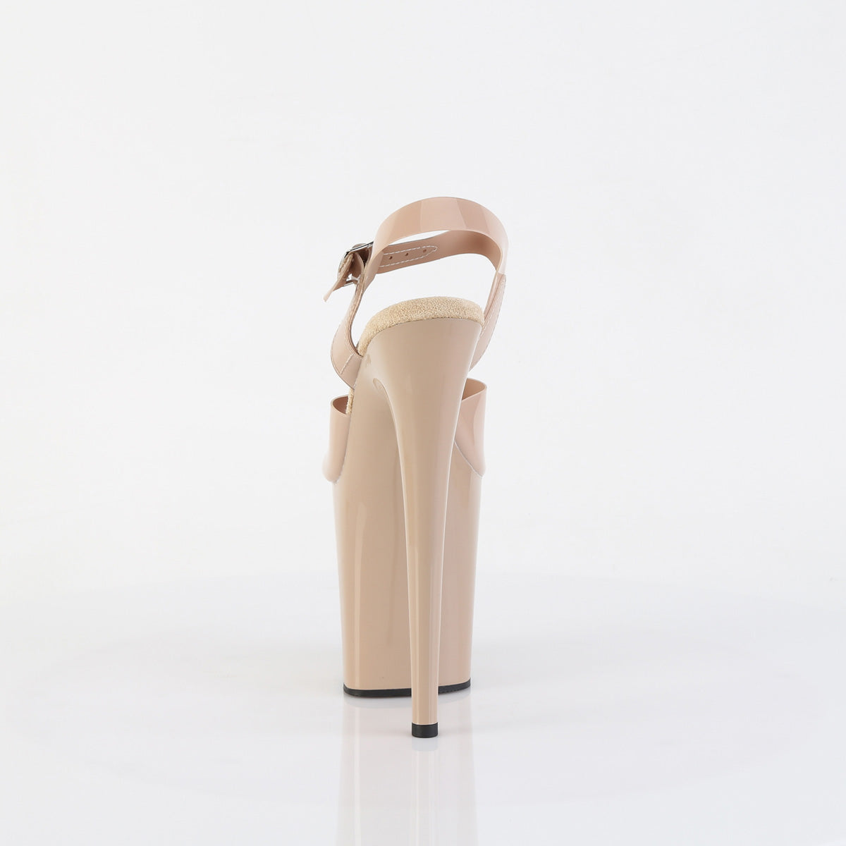 Pleaser FLAMINGO-808N Cream (Jelly-Like) / Cream Platform Sandals - 8 Inch Heels