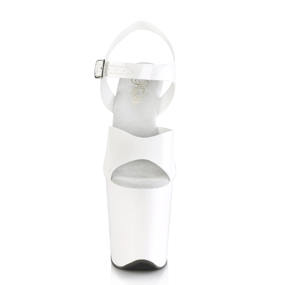 flamingo 808n white sexy pole dancing high heel shoes 8 inch platform