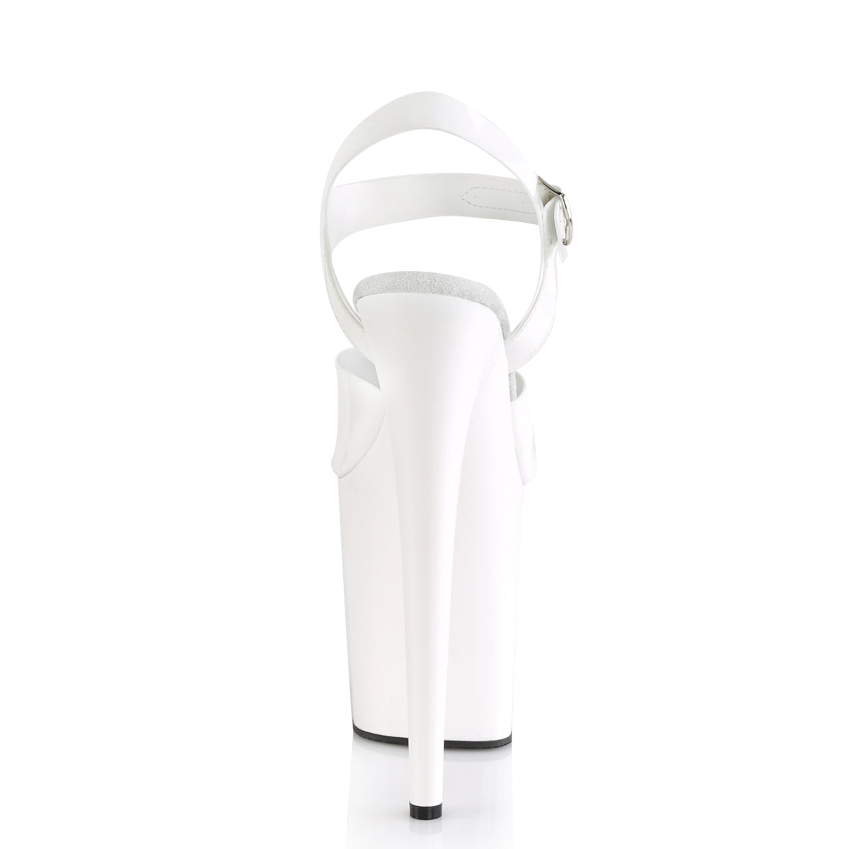 FLAMINGO-808N Pleaser White 8 Inch Platform Sexy Pole Heels