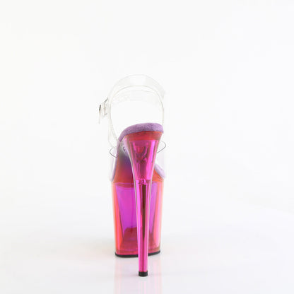 FLAMINGO-808RMT Pleaser Rainbow 8 Inch Statement Dancer Pole Heels