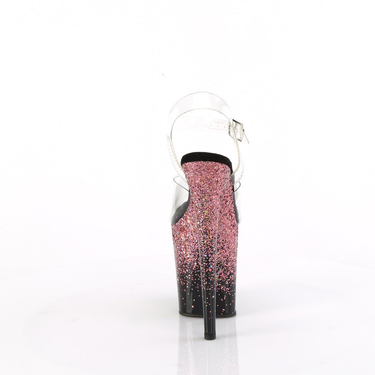 FLAMINGO-808SS Pleaser Pink Glitter 8 Inch High Dancers Pole Heels