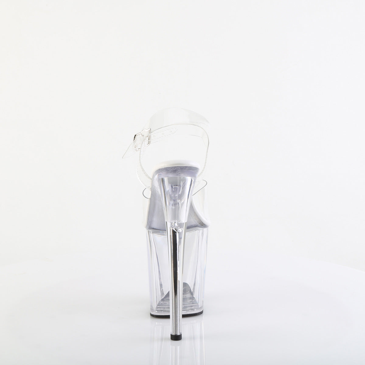 FLAMINGO-808VL Pleaser Clear 8 Inch Statement Dancer Pole Heels