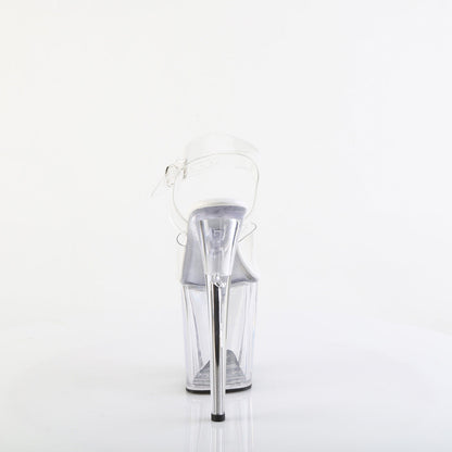FLAMINGO-808VL Pleaser Clear 8 Inch Statement Dancer Pole Heels