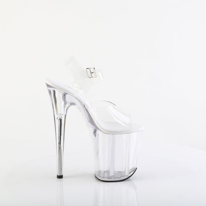 Pleaser FLAMINGO-808VL Clear Platform Sandals - 8 Inch Heels