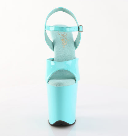 Pleaser FLAMINGO-809 Aqua Platform Sandals - 8 Inch Heels