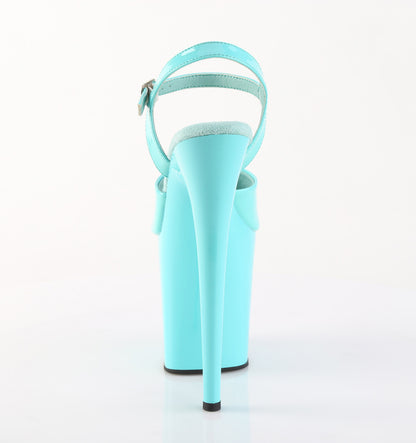Pleaser FLAMINGO-809 Aqua Platform Sandals - 8 Inch Heels