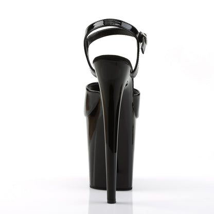 Pleaser FLAMINGO-809 Black Platform Sandals - 8 Inch Heels