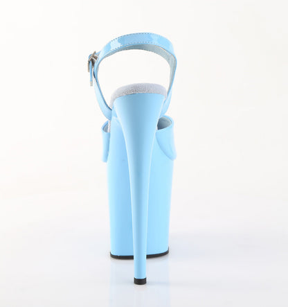 FLAMINGO-809 Pleaser Baby Blue 8 Inch High Dancers Pole Heels