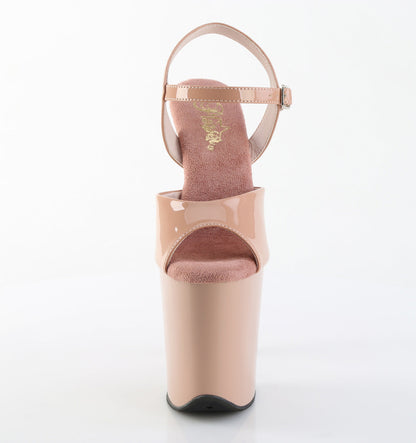 FLAMINGO-809 Pleaser Blush 8 Inch Statement Dancer Pole Heels