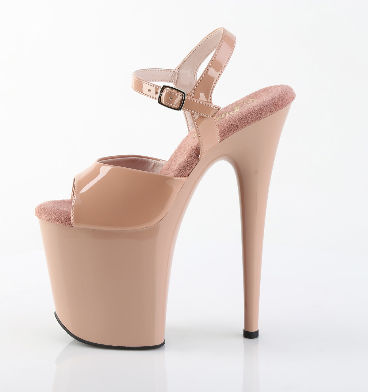 FLAMINGO-809 Pleaser Blush 8 Inch Statement Dancer Pole Heels