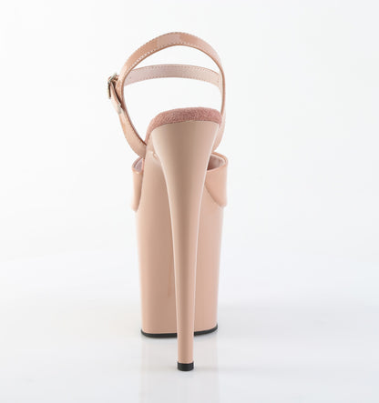 Pleaser FLAMINGO-809 Blush Platform Sandals - 8 Inch Heels