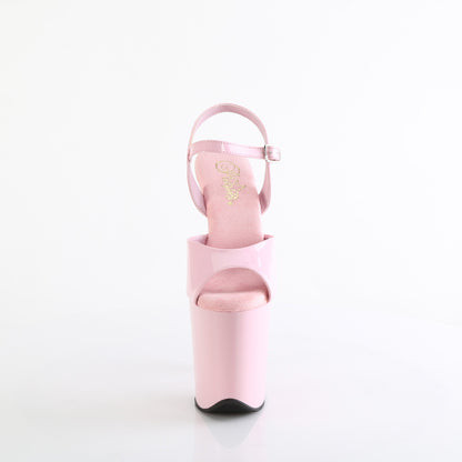 Pleaser FLAMINGO-809 Baby Pink Platform Sandals - 8 Inch Heels