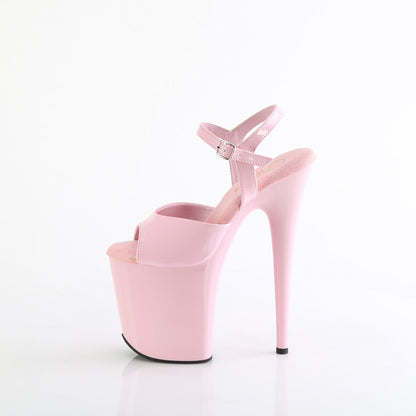FLAMINGO-809 Pleaser Baby Pink 8 Inch Performance High Pole Heels