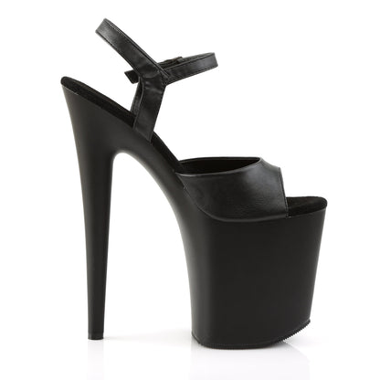 FLAMINGO-809 Pleaser Black 8 Inch Erotic Dancing Pole Heels