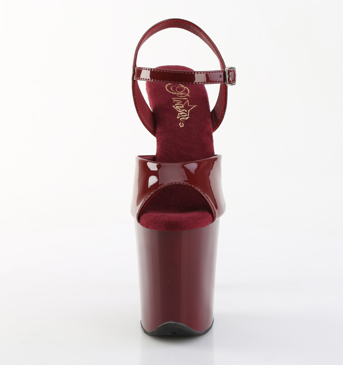 FLAMINGO-809 Pleaser Burgundy 8 Inch Fetish Dancers Pole Heels