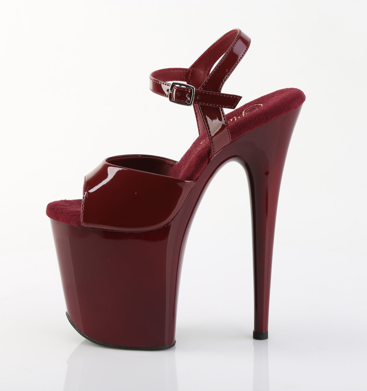 FLAMINGO-809 Pleaser Burgundy 8 Inch Fetish Dancers Pole Heels