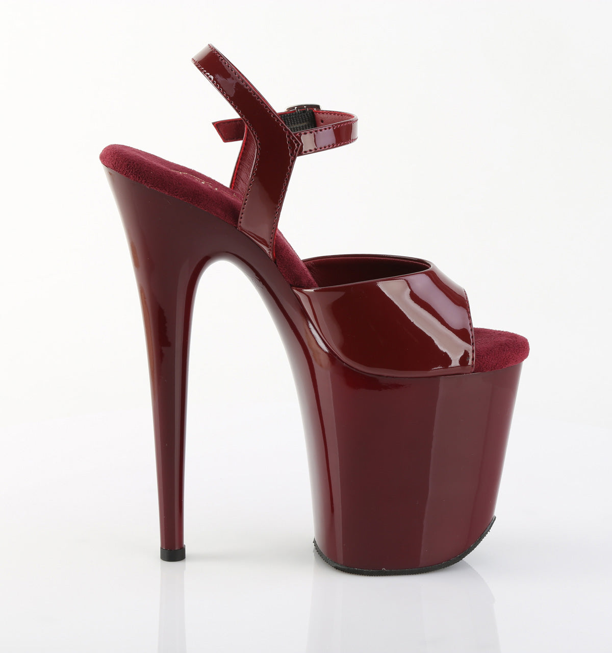 FLAMINGO-809 Pleaser Burgundy 8 Inch Fetish Dancers Pole Heels