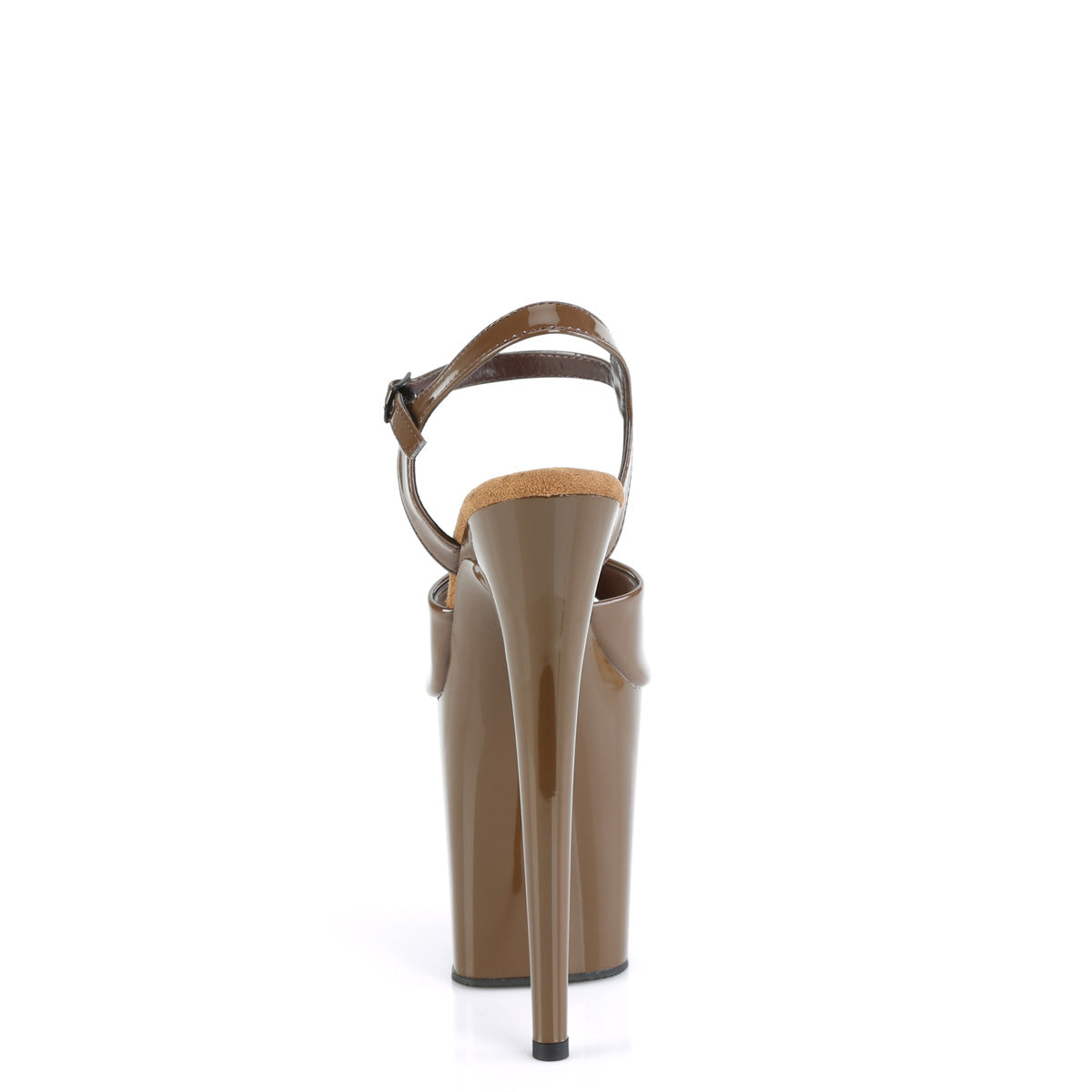 FLAMINGO-809 Pleaser Mocha 8 Inch Stage Wear Pole Heels
