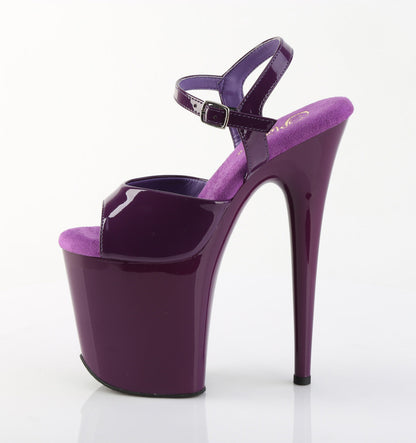 FLAMINGO-809 Pleaser Purple 8 Inch Fetish High Dancing Heels