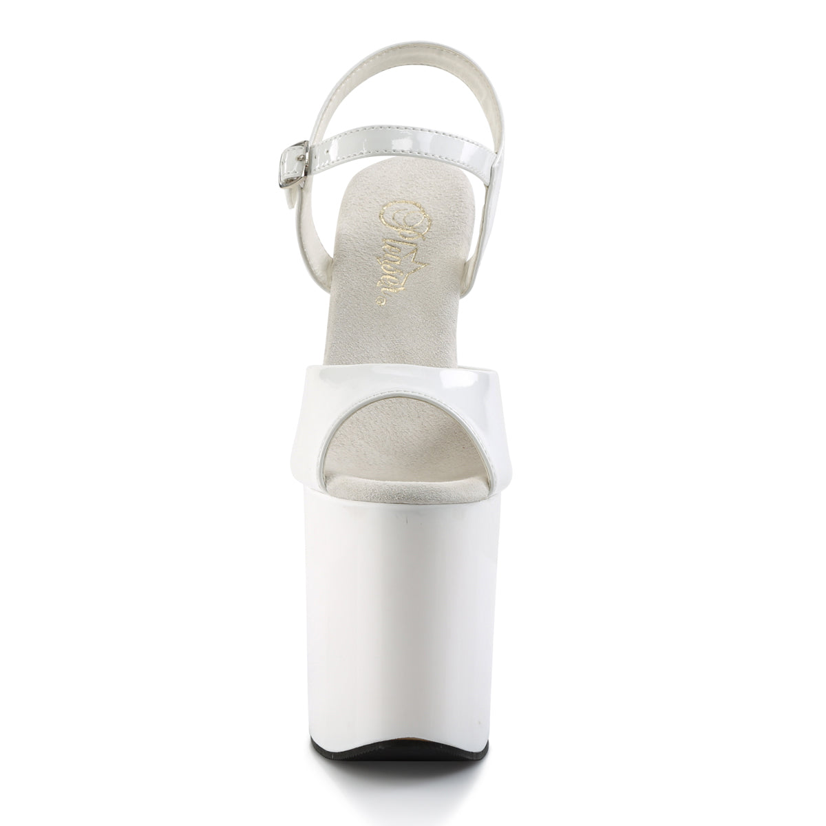 FLAMINGO-809 Pleaser White 8 Inch Fetish High Dancing Heels